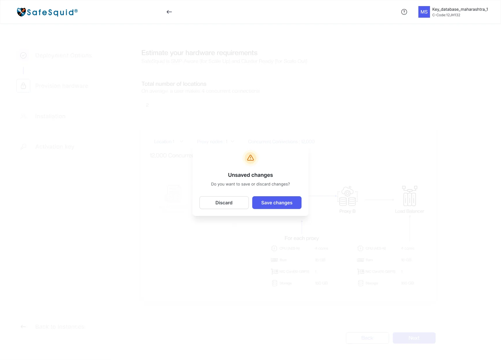 Unsaved changes before leaving a builder