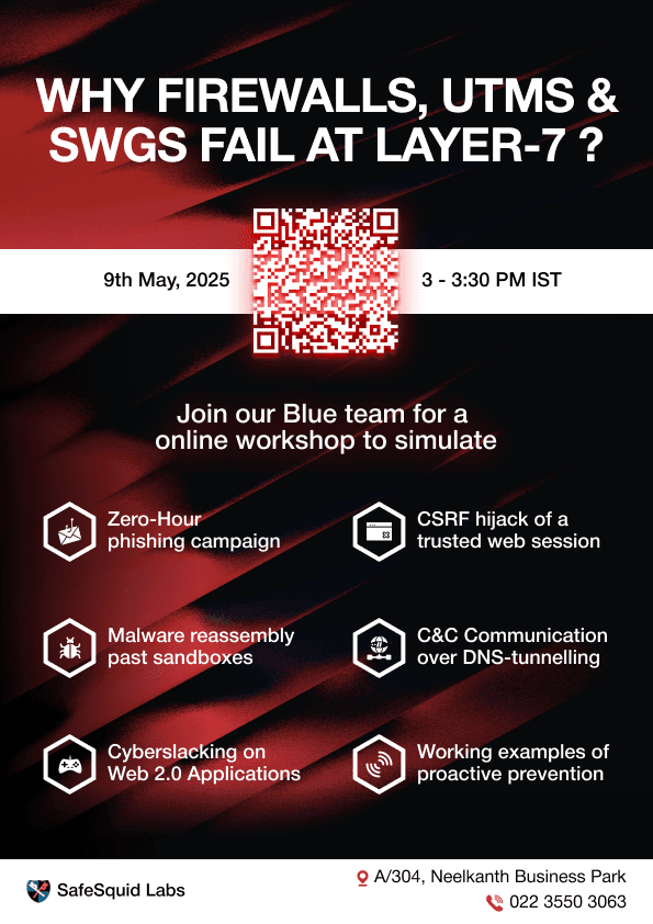 Layer 7 security workshop flyer
